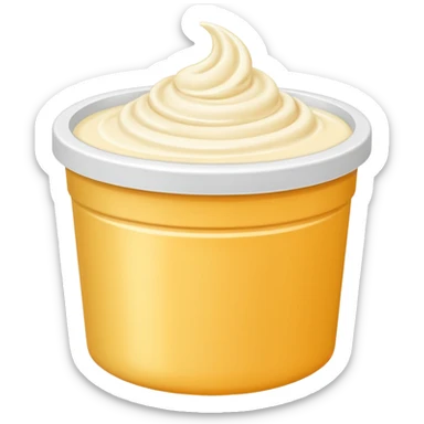 plastic tub creams sticker