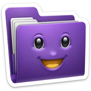 dark purple favorite folder sticker