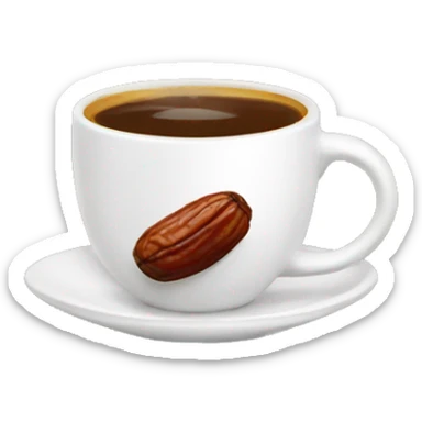 Arabic coffee and dates sticker