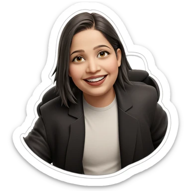 smiling boy in stylish outfit sticker