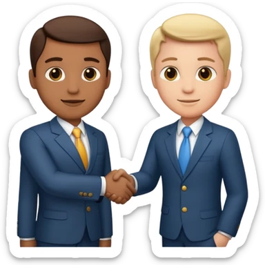 business handshake sticker