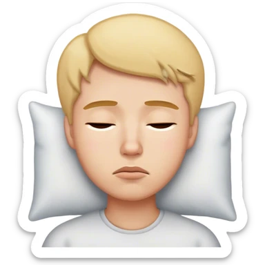 Persona con sueño  sticker
