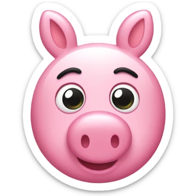Peppa Pig wearing a lipgloss sticker