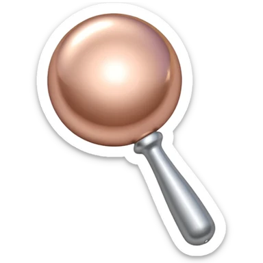 Rosegold baby rattle sticker