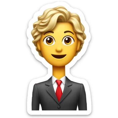 Un leon corona de brillo y cuerpo de mujer con traje rojo  sticker