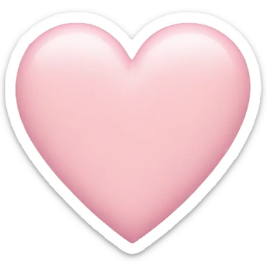 pastel pink heart sticker