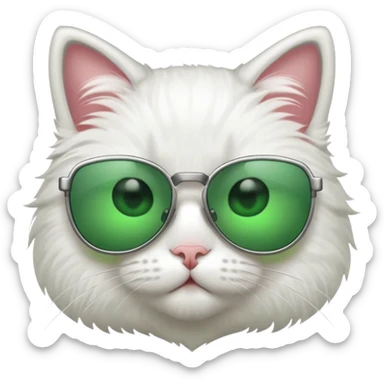 Cat with sunglasses sticker
