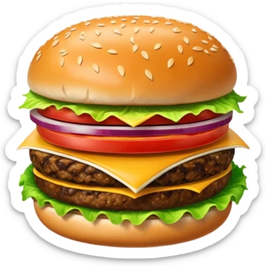 Hamburger sticker