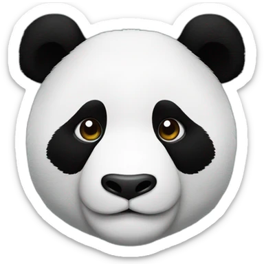 Panda-color is reversed sticker
