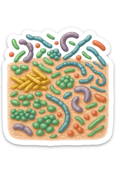microbiota cutaneo sticker