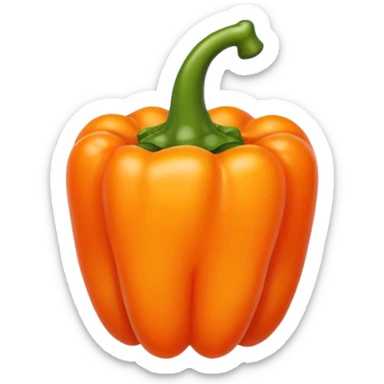 orange capsicum sticker