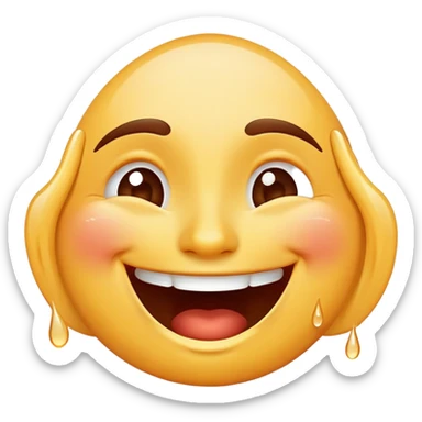 laughing face with tears of joy sticker