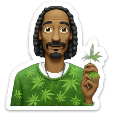 snoop dog weed 420 sticker