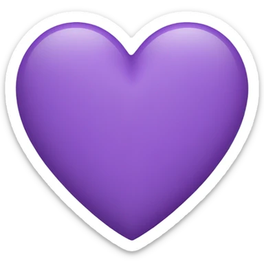 Corazón lila  sticker