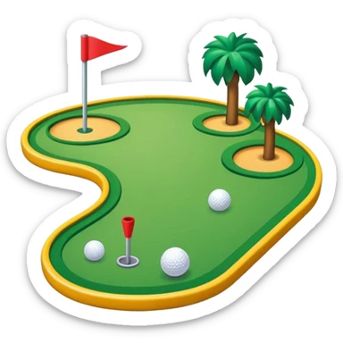 mini golf sticker