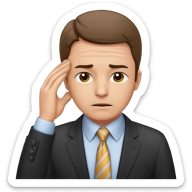 overwhelmed stock trader sticker