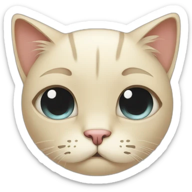 Crying-sad-lonely-cat sticker