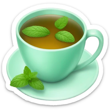 Mint Tea in a Cup  sticker