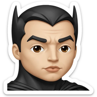 Batman kissy face emoji  sticker