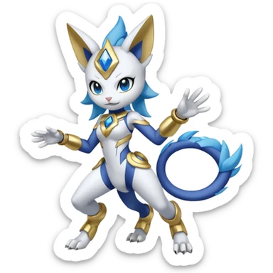 Meloetta-Zekrom-Gatomon-Pteromon-hybrid sticker