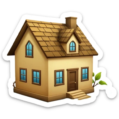 House with flooding around it sticker