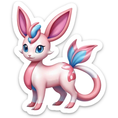 Shiny Sylveon-Milotic-hybrid combination sticker
