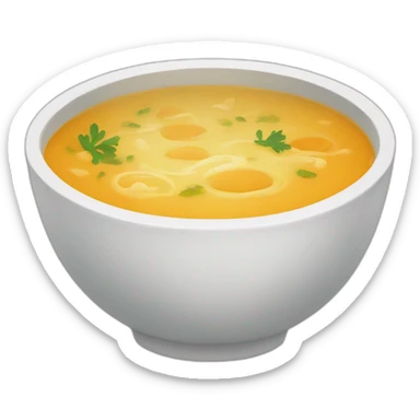 sad bowl of soup sticker