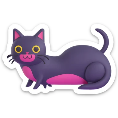 slugcat from Rain World sticker