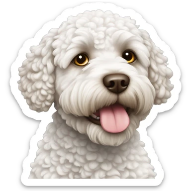 lagotto-romagnolo white sticker