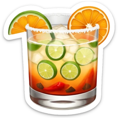 Spicy mezcal margarita sticker