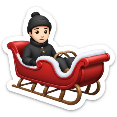 navidad trineo  sticker