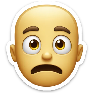 fearful face sticker