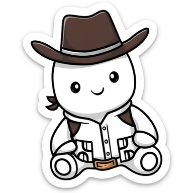 letters BLK in black western font with silver outline sticker