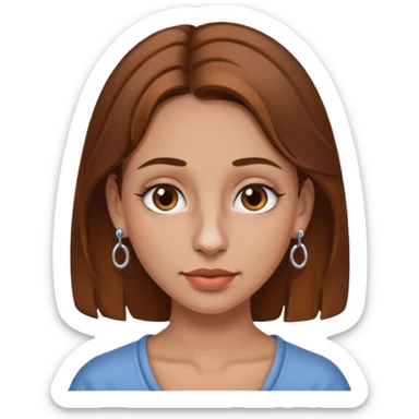 Woman with nose ring sticker