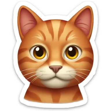 Red cat sticker