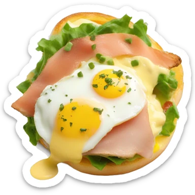 egg benedict sticker