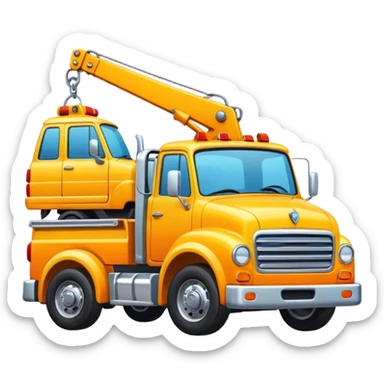 puedes crear unemojis de una camion cargando vehiculos sticker