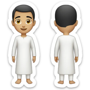 An Arab white boy sticker