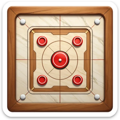 Marble carrom table square sticker