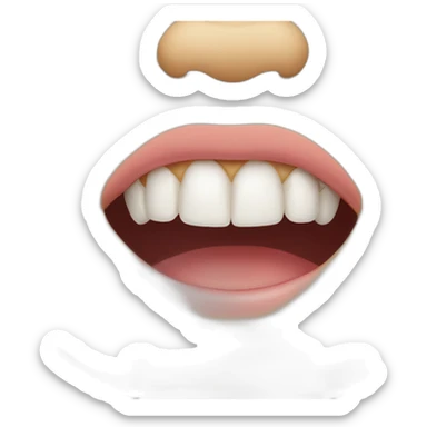 Gap front tooth sticker