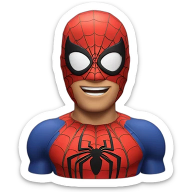 3D Emoji the METAVERSE spiderman sticker