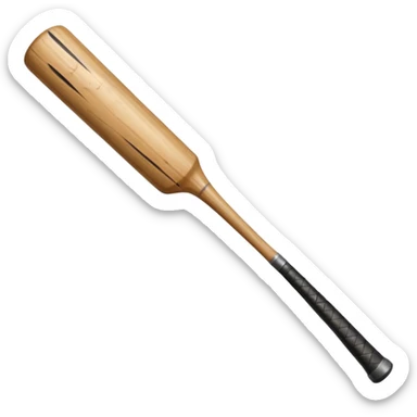 a baseball bat with nails sticker