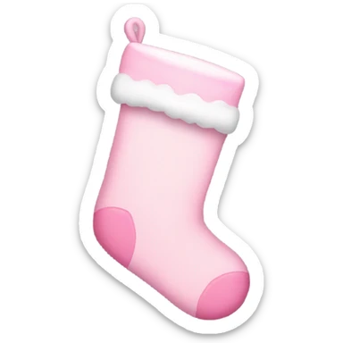 Light pink stocking sticker