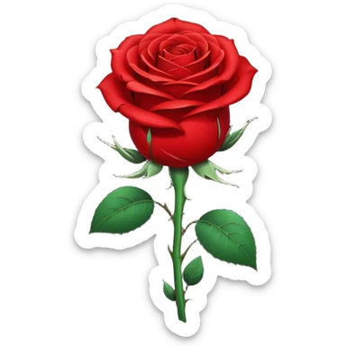 Deep red (#7A0F1E) no gradients, transparent background, high contrast, clean gothic aesthetic, designed to be readable at 128x129px a red rose wrapped around a bomb sticker