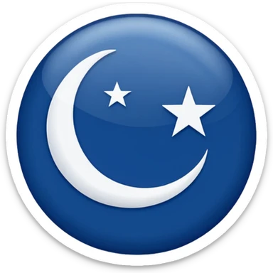 🇹🇷Let it be like this flag, but let the red areas be blue and the white areas remain white. sticker