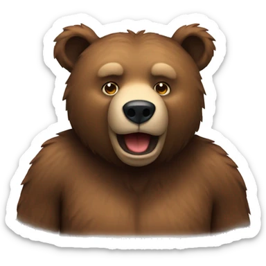 Bear sticker