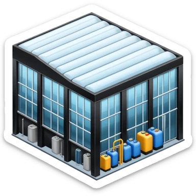 ambient and refirigeration warehouse at an angle cold sticker