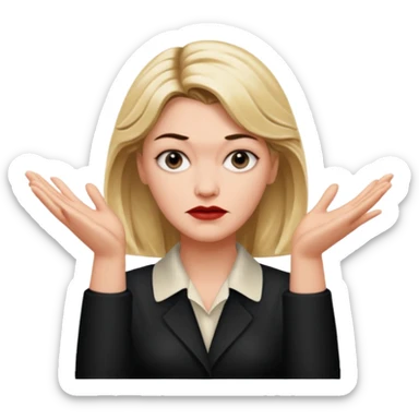 laura palmer hands' gesture sticker