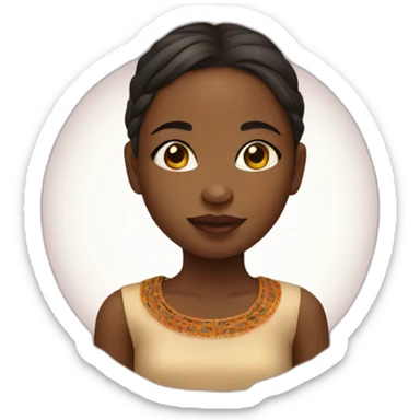 Girl from benin sticker