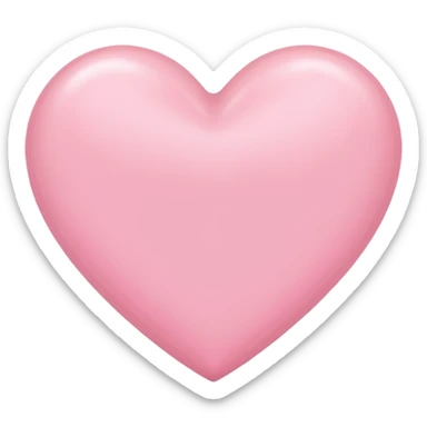 a babypink heart emoji
with no face 
plain heart only sticker